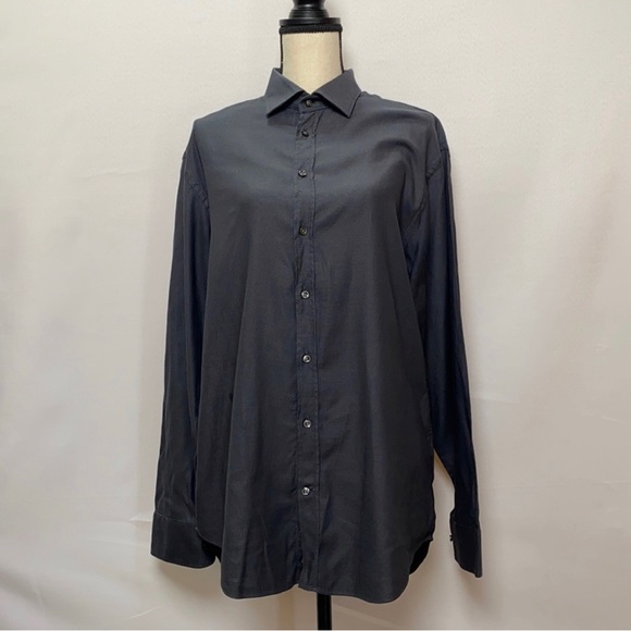 Slim fit Armani collezioni long sleeve dress shirt size 41/16 - Picture 4 of 11